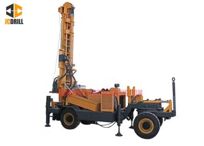 China 4.5m Drill Pipe Length Water Well Drilling Rig 400m Deep Trailer Mounted Drilling Machine for sale
