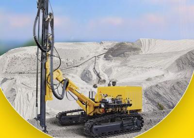 China Diesel Engine Driven DTH Rock Drilling Rig Crawler Drilling Rig 25m Drilling Depth for sale