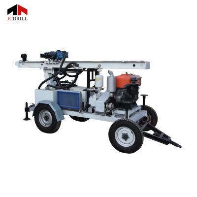 China Trailer Mounted 90mm Water Well Drilling Rig Equipment for sale