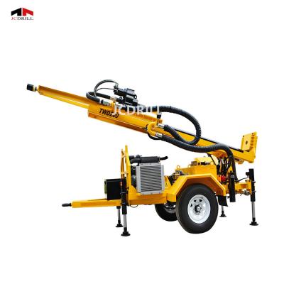 China TWD200 Full Hydraulic Rock Diesel Engine Trailer Mounted Drill Rig for sale