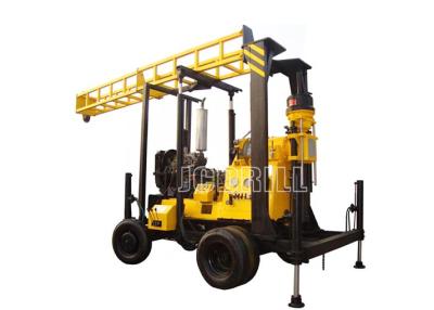 China 75mm Trailer Mounted Water Well Drilling Rigs Diamond Vertical Spindle Diesel Engine Bore for sale