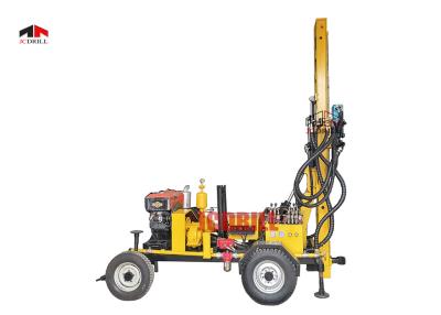 China Hydraulic Water Well Drilling Machine / Borehole Drilling Rig Diesel Power Type for sale