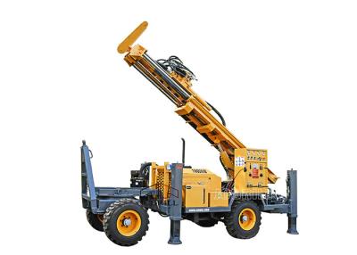 China Trailer Mounted Mobile Water Well Drilling Rig , Hydraulic Borehole Drilling Machine for sale