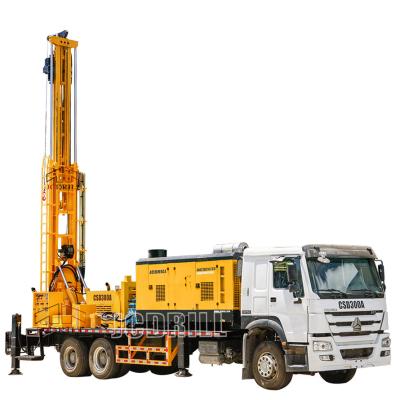 China Well Hydraulic 93kw Truck Mounted Water Drilling Rig For Agriculture for sale