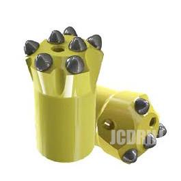 China Tapered Rock Hammer Drill Bits , Spherical Ballistic Button Bits 7 Degree for sale