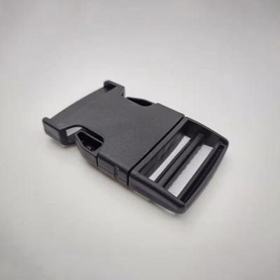 China 32.7mm*38.3mm Two Side Release Buckles Luggage Bag Safety Plastic Buckle for sale