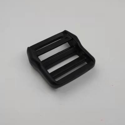 China ODM 2.6mm Thick Plastic Slide Buckle Black 20mm Webbing Buckle for sale