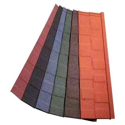 China 1340mm X 420mm Color Stone Coated Steel Roofing Tile / Sheets For House for sale