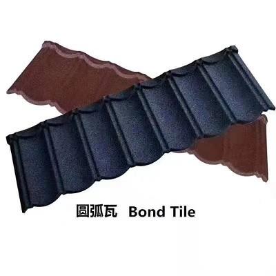 China 0.3mm Bond Tile Color Stone Coated Metal Roof Tile Galvanized Corrugated Sheet for sale