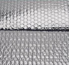 China Metal Alu Bubble Foil Heat Insulation Material For Building Single / Double Bubble for sale