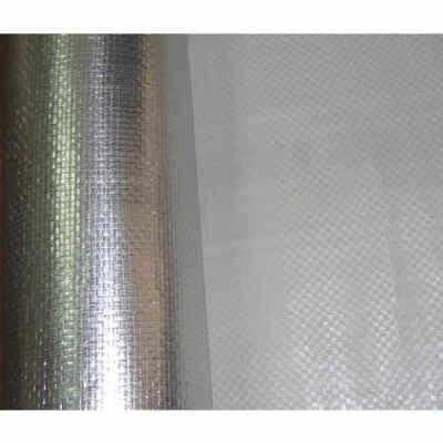 China 97% Metallized Foil Faced Radiant Barrier  For Roofing Insulation Foil Woven Fabric for sale