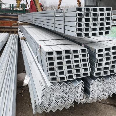 China Hot-Dipped Galvanized Steel Angles And Channels Zinc Coating 20-30uM for sale