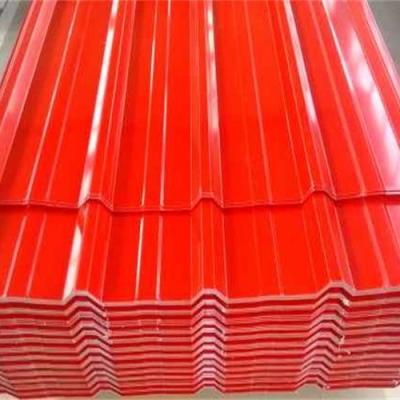 China 610MM GI Color Coated Corrugated Sheets Warehouse for sale