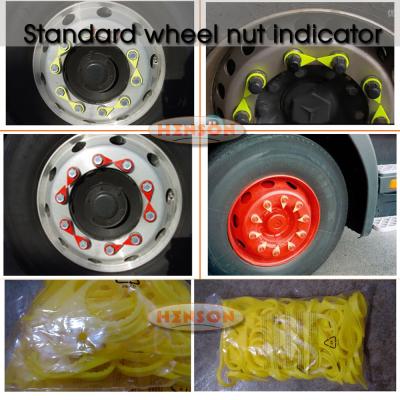 China 32mm HB32Y Standard Loose Wheel nut indicator WHEEL-CHECK checkpoint indicators PE material for heavy truck for sale