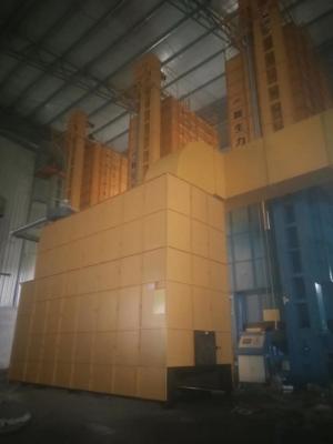China Hölzerner Kugel-Biomasse-Brenner, gelbe Farbselbststeuerkorn-Trockner-Hitze-Anbieter zu verkaufen