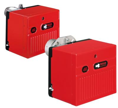 China Red Color 2 Stage Running Diesel Oil Burner , Automatic Ignition Diesel Burner Heater for sale