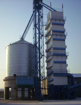 China Continous Type 200 Tons Raw Paddy Dryer Tower For Grain Storage for sale