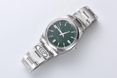 China Reloj de pulsera de cuero blanco con carcasa de acero inoxidable de 200 mm de longitud en venta