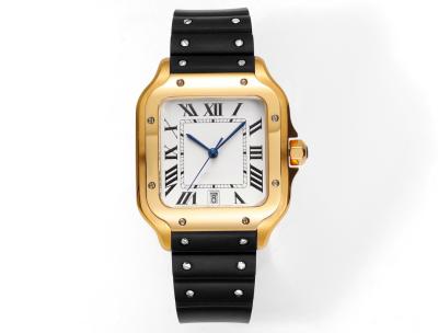 China Analog Display Alloy Quartz Watch Glass Dial Window 24cm Band Length for sale
