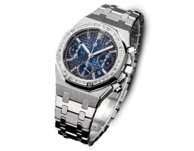 China Edición de plata Reloj de pulsera impermeable con fecha de visualización 50g Peso en venta