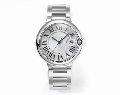 China Diámetro del dial de 40 mm Reloj de pulsera de acero inoxidable Movimiento de cuarzo con pinza doblada en venta