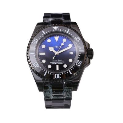 China 44mm Deep Sea Stainless Steel Mechanical Movement Iced Out Moissanite Watch Roex for sale
