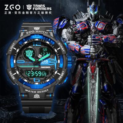 China Transformer Children's Watch Male Teenagers Student Waterproof Luminous Boy Multi-Function Sports Electronic Watch for sale