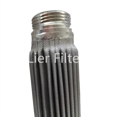 China high dirt holding capacity Stainless Steel Sintered Filter Element Folded for sale
