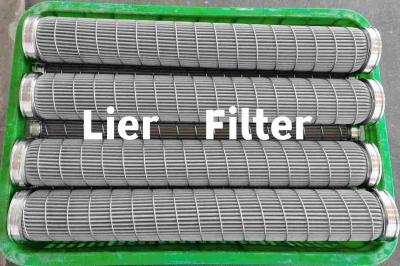 China High Efficiency 0.3um-180um Pleated Filter Element Stainless Steel Wire Mesh Filter en venta