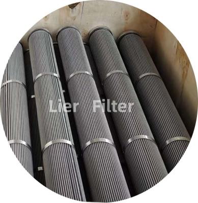 Chine 1-300Um a adapté l'acier inoxydable aux besoins du client plissé de cartouche d'élément filtrant à vendre