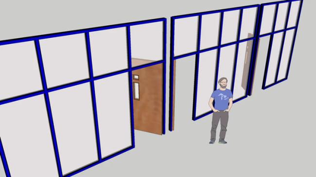 Aluminum partitions system