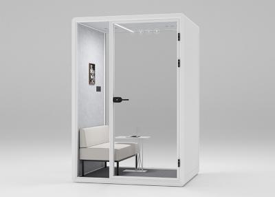 China LED Light Automatic Office Phone Booths Aluminum Structure Sound Proof Office Cabin for sale