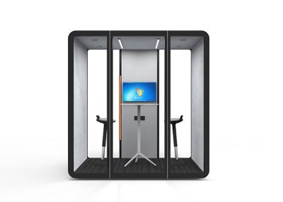 China Noise Isolation Office Phone Booths S L Size Movable 2 Person Meeting Pod for sale