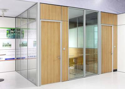 Quality Demountable Prefabricated Aluminum Glass Partition Wall Panel Inner Steel for sale