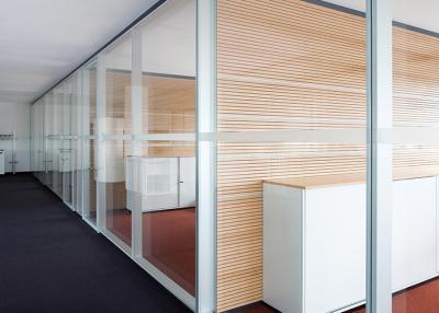 China Demountable Glass Partition Wall System Removable Aluminium Frame Glass Partition for sale