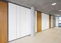 Quality Pre Fabricated Solid Wood Partition Panel Office Partition Wall Systems 108mm for sale