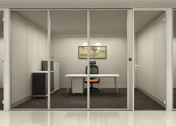 Quality Thin Frame Aluminum Partition Wall 79mm Office Aluminium Glass Partition Wall for sale