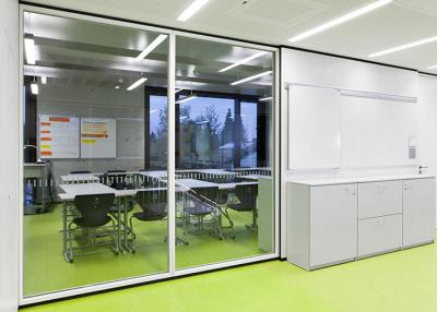 China Soundproof Acoustic Office Dividers Aluminum Glass Partition Dividers for sale