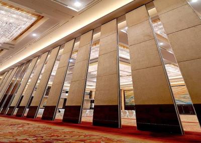 China Anodized Aluminum Hall Acoustic Folding Partition Walls System With Ceiling Track for sale