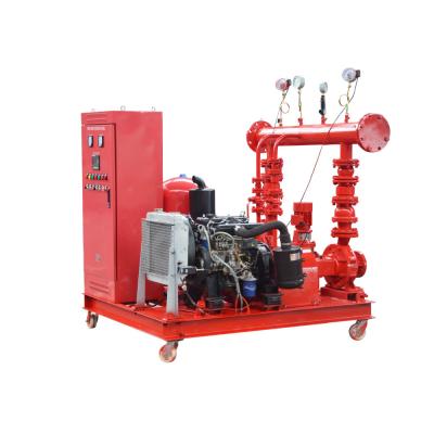 China 90HP 7.5KW Diesel Fire Pump Package Emergency Fire Water Pump System for sale