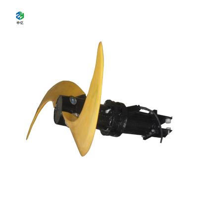 China Yellow Banana Impeller Submersible Mixers Sewage Electric QDT4/4 for sale