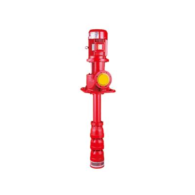 Cina Pompa diesel di estinzione di incendio di Pump Long Shaft della puleggia tenditrice verticale rossa della turbina in vendita