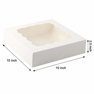 Chine Custom Printed Logo Kraft Food Boxes Recycled Food Grade Disposable Cake Donut Bakery Packaging Box à vendre