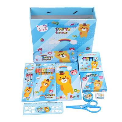 China Large Portable Activity Gift Present Children's Portable Gift Box Luxury Stationery Set for sale