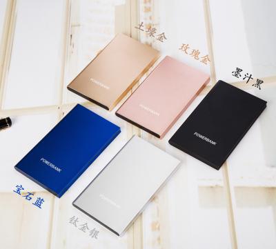 China universal portable aluminum 4000mah real capacity notebook/book shaped power banks for sale