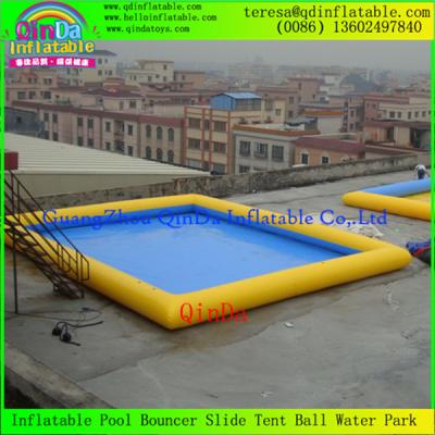 China High Quality PVC Above Ground Removeable Square Adult Kids Inflatable Swimming Pools for sale