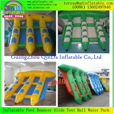 China Hot Selling Water Sport Water Games Double Tubes Inflatable Fly Fish Boat / Water Flyfish for sale