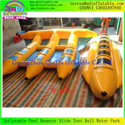 China Barcos infláveis dos peixes rebocadores infláveis da mosca do barco de banana do material desportivo da água à venda