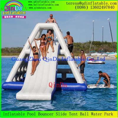China Best Sale Qinda Inflatable Floating Water Slide Adults Inflatable Water Slide for sale