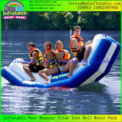 China Popular Inflatable Water Teeterboard Water Seesaw Floating Inflatable Totter For Sale for sale